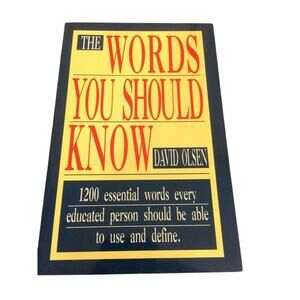 The Words You Should Know paperback book